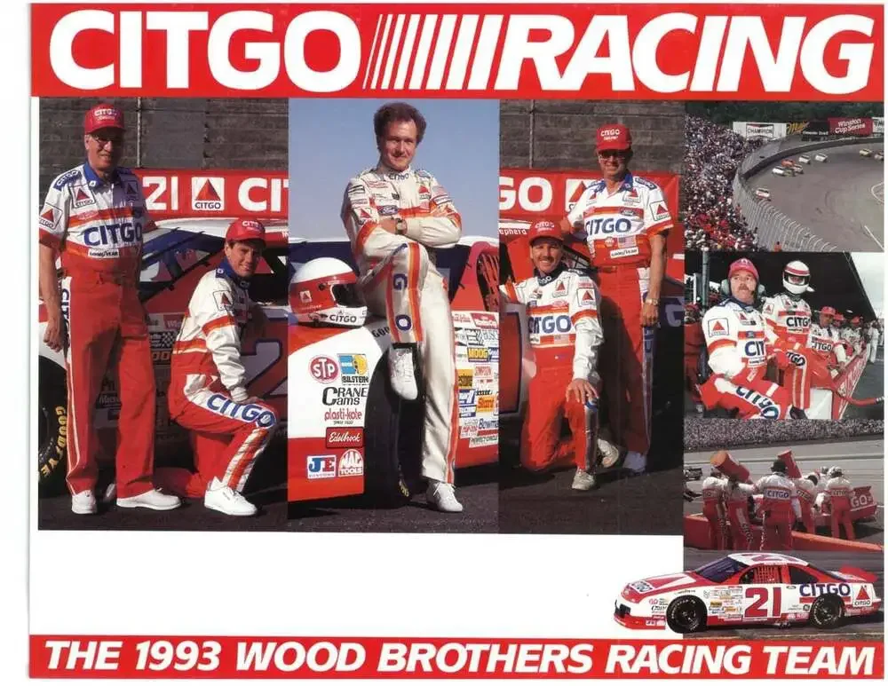 1991 Phillips 66 Racing Team NASCAR folder with media flyers; Trop Artic (X2)